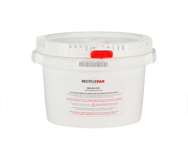 SUPPLY-150CH- 2 GAL SEALED (NON-SPILLABLE) LEAD ACID BATTERY RECYCLING PAIL (EACH)
